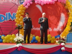 Chugait and John at opening celebrations