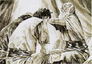 Jacob blessed Joseph's sons, Ephraim and Manasseh