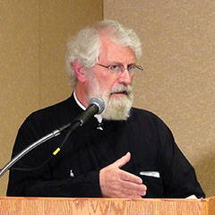 Father George Dion Dragas presenting at the 2012 TF Torrance Theological Fellowship Meeting