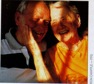 a happy elderly couple