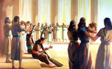 Depiction of heavenly worship by Ken Tunell